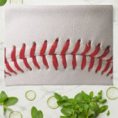 Honkbal en Softbal Rode Steek Theedoek (Gevouwen)