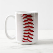 Honkbal en Softbal Rood Stiksel Koffiemok (Links)