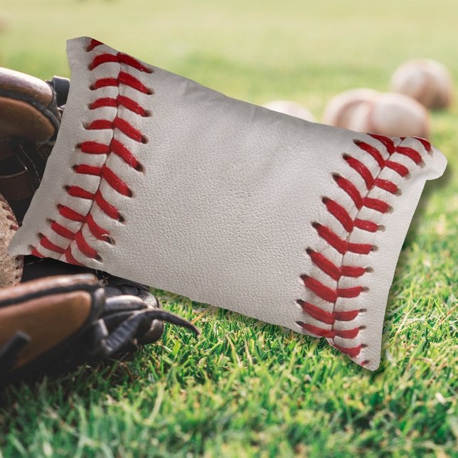 Honkbal en Softbal Rood Stiksel Kussen (Creator heeft geüpload)