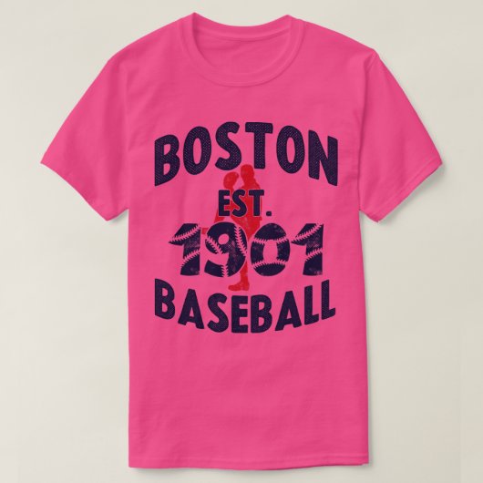  honkbal est 1901 honkbalwerper t-shirt (Design voorkant)