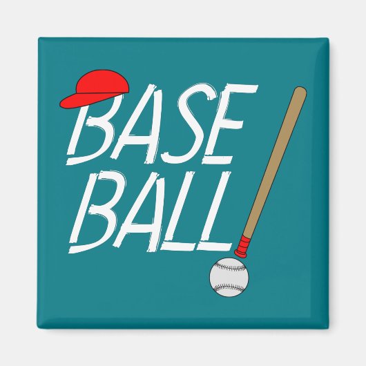 Honkbal Exclamatie Magneet (Voorkant)