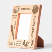 Honkbal Fan Speler Aangepaste Naam Gegraveerde Lijstjes (Links)