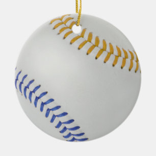 Honkbal Fan-tastic_Color Laces_go_bl Keramisch Ornament