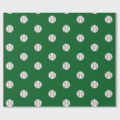 Honkbal Fans Wrapping Paper Cadeaupapier (Vlak)