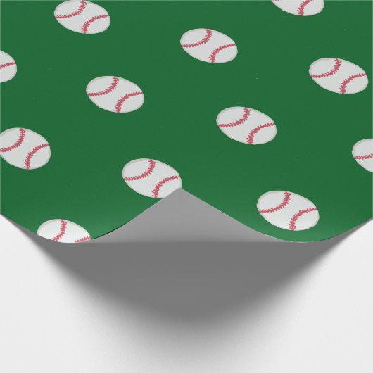 Honkbal Fans Wrapping Paper Cadeaupapier (Hoek)