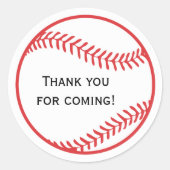 Honkbal Favor Sticker (Voorkant)