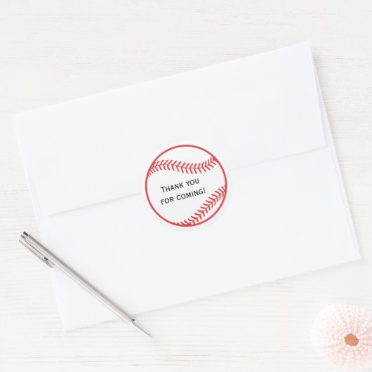 Honkbal Favor Sticker (Envelop)