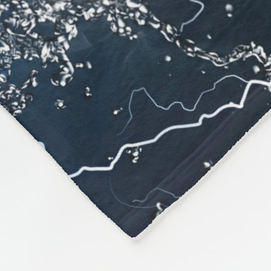 honkbal fleece deken (Hoek)