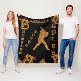 Honkbal Fleece Deken