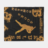 Honkbal Fleece Deken (Voorkant (Horizontaal))