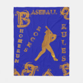 Honkbal Fleece Deken (Voorkant)