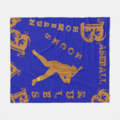 Honkbal Fleece Deken (Voorkant (Horizontaal))