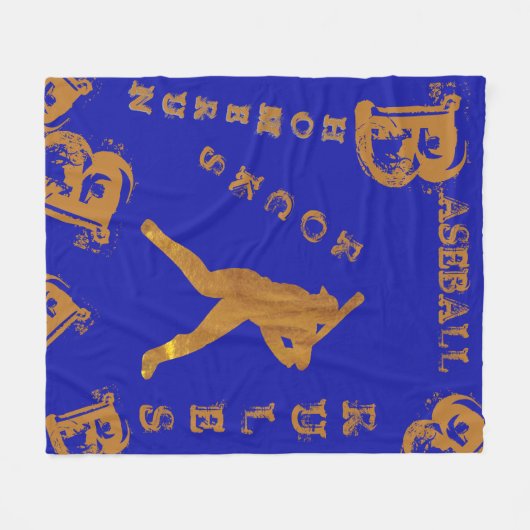 Honkbal Fleece Deken (Voorkant (Horizontaal))