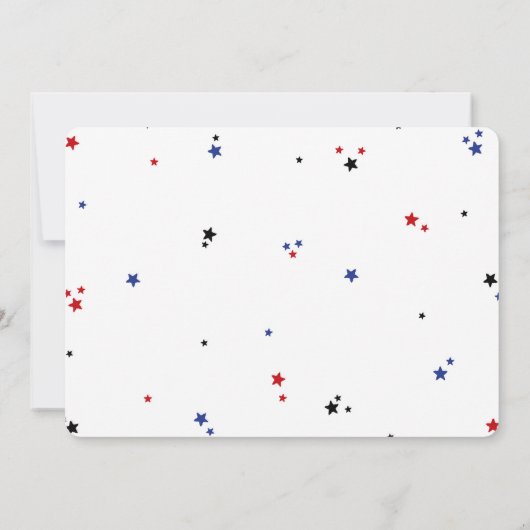 Honkbal Foto Uitnodiging (Achterkant)