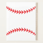Honkbal Foto's Rustiek Geheugen Scrapboek Planner (Achterkant)
