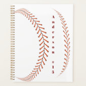 Honkbal Foto's Rustisch Geheugen Scrapboek Planner (Voorkant)