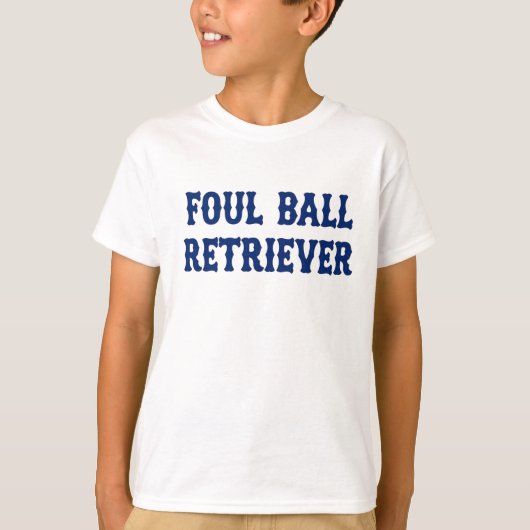Honkbal Foul Ball Retriever Cooperstown Verwant T-shirt (Voorkant)