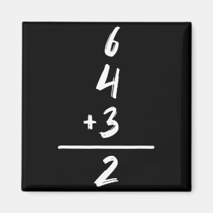 Honkbal geïnspireerde wiskunde 6 4 3 2 Double Play Magneet