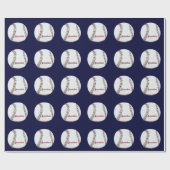  honkbal gepersonaliseerd cadeaupapier (Vlak)