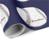  honkbal gepersonaliseerd cadeaupapier (Rol Hoek)