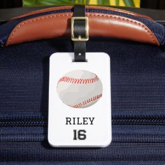 Honkbal Gepersonaliseerde Custom Team Bag Label Gi Bagagelabel