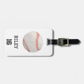 Honkbal Gepersonaliseerde Custom Team Bag Label Gi Bagagelabel (Voorkant horizontaal)