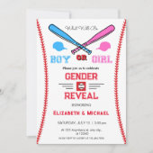 Honkbal Geslacht Onthullen uitnodigingen (Voorkant)