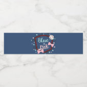 Honkbal geslacht onthullen waterfles etiket (Enkel label)