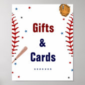 Honkbal Gift en Kaart Verjaardag Baby shower Favor Poster (Voorkant)