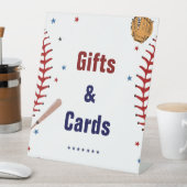 Honkbal Gift en Kaart Verjaardag Baby shower Favor Reclamebord Met Voetstuk (Insitu)