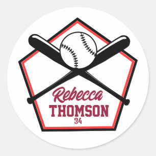 Honkbal Gift Label voor individuele speler Gifts