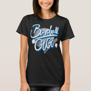 Honkbal Gigi Grappige Moederdag Gifts Oma Nan T-shirt