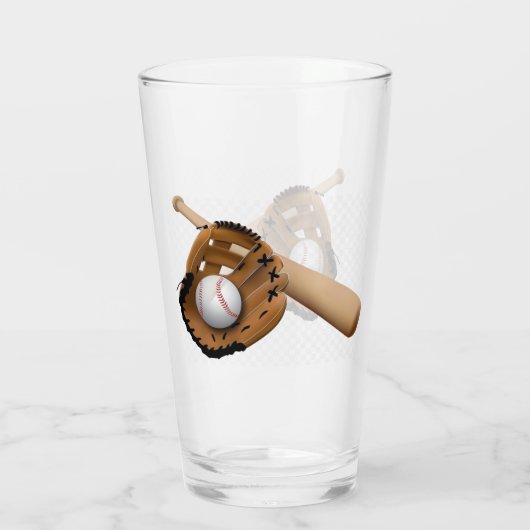 Honkbal Glas (Achterkant)