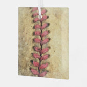  honkbal glas ornament (Voorkant links)