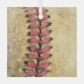  honkbal glas ornament (Voorkant)