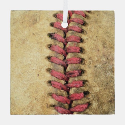 honkbal glas ornament (Achterkant)