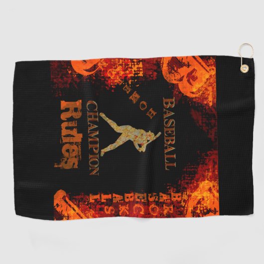 Honkbal Golfhanddoek (Horizontaal)