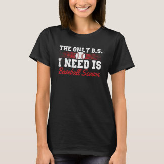 Honkbal Grafiek Voor Vrouwen Mannen Honkbalspeler T-shirt