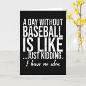 Honkbal grappig sport cadeau idee kaart (Gele Bloem)