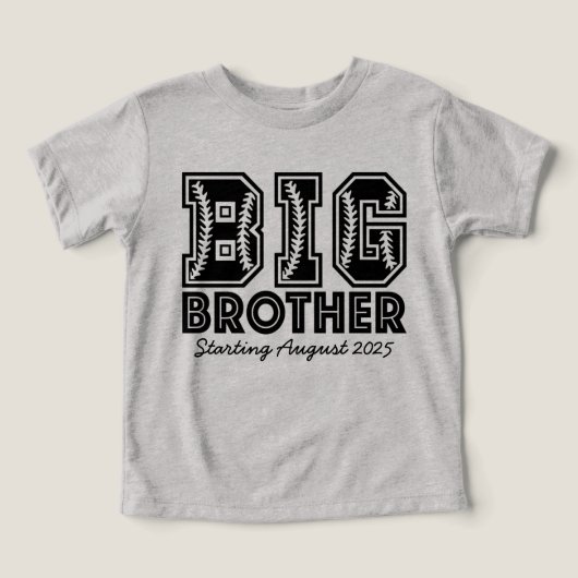 Honkbal Grote Broer T-shirt (Design voorkant)
