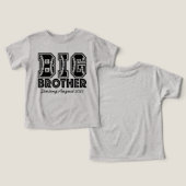 Honkbal Grote Broer T-shirt (Ontwerp Voorkant & Achterkant)