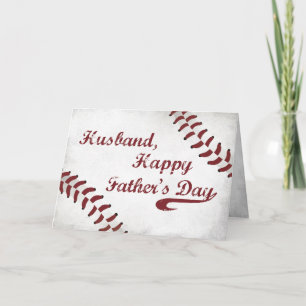Honkbal Grunge, Sport van Vaderdag van de Kaart