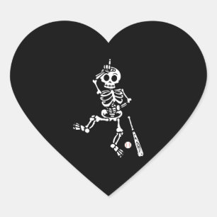 Honkbal Halloween honkbal Hart Sticker