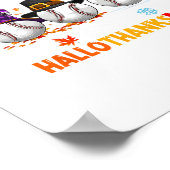 Honkbal Halloween Thanksgiving Kerstmis Hallotha Poster (Hoek)