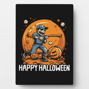 Honkbal Halloween Trick or treat honkbalspeler Fotoplaat