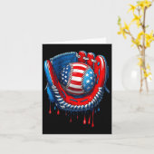 Honkbal handschoen Drip Boy Ice Cream Patriotic Us Kaart (Gele Bloem)