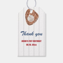 Honkbal handschoen vierkant rechthoek Label Cadeaulabel