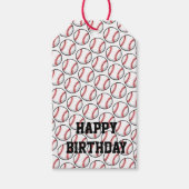 Honkbal Happy Birthday Sport Team Spelersspel Cadeaulabel (Voorkant)