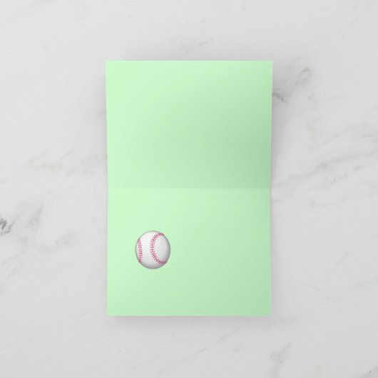 Honkbal Happy Holiday Kaart (Binnen)