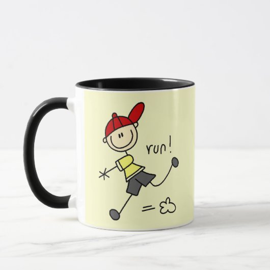 Honkbal hardloop T-shirts en cadeaus Mok (Links)